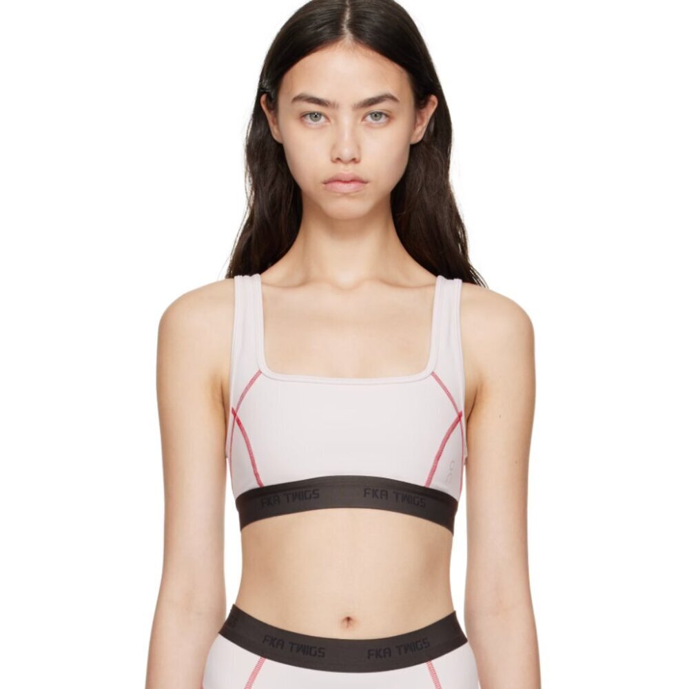 OnCloud x FKA Twigs Limited Edition Studio Sports Bra Pale Pink Black Small $110